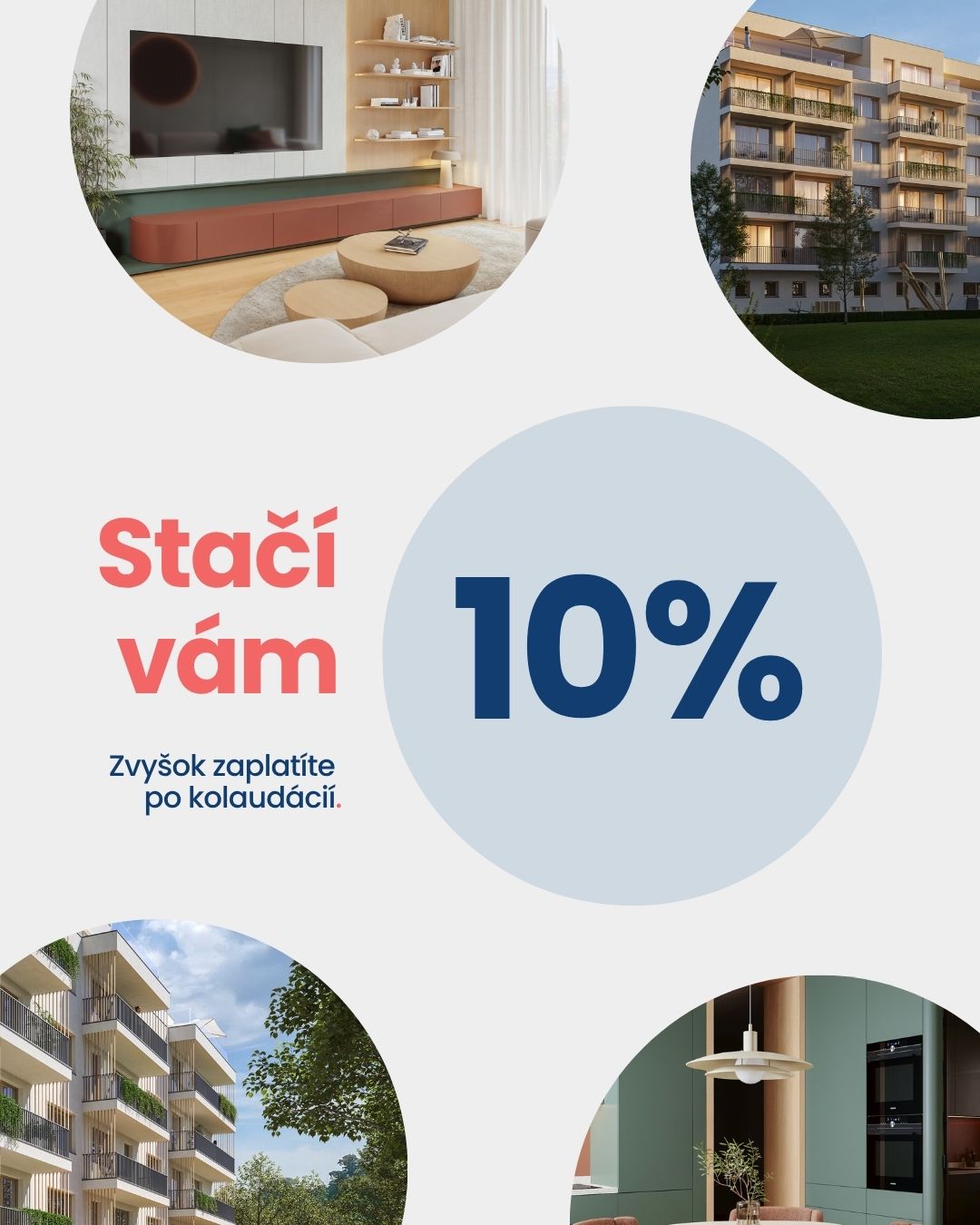 Kúpa bytu bez tlaku na peňaženku? Ide to 🙂‍↕️

💶V Bodka house ti na začiatok stačí 10 % z kúpnej ceny. Zvyšných 90 % doplatíš až po kolaudácii, teda vtedy, keď je byt naozaj hotový a pripravený na teba.

Ako to celé funguje:
1️⃣ Vyberieš si byt, ktorý ti sadne do bodky.
2️⃣ Rezervuješ ho poplatkom 3 444 € s DPH, ktorý sa ti započíta do prvej splátky.
3️⃣ Pri podpise zmluvy o budúcej kúpnej zmluve doplatíš 10 % z ceny.
4️⃣ Zvyšných 90 % riešiš až po kolaudácii.

Medzitým máš dosť času v pokoji doladiť financovanie do poslednej bodky. A ak si nie si istý, ako na hypotéku, náš hypotekárny špecialista to s tebou prejde od A po Z 🤝

Férovo, pohodlne, bez prekvapení. A bodka. ✅

📩 predaj@bodkahouse.sk
📞 +421 905 450 731